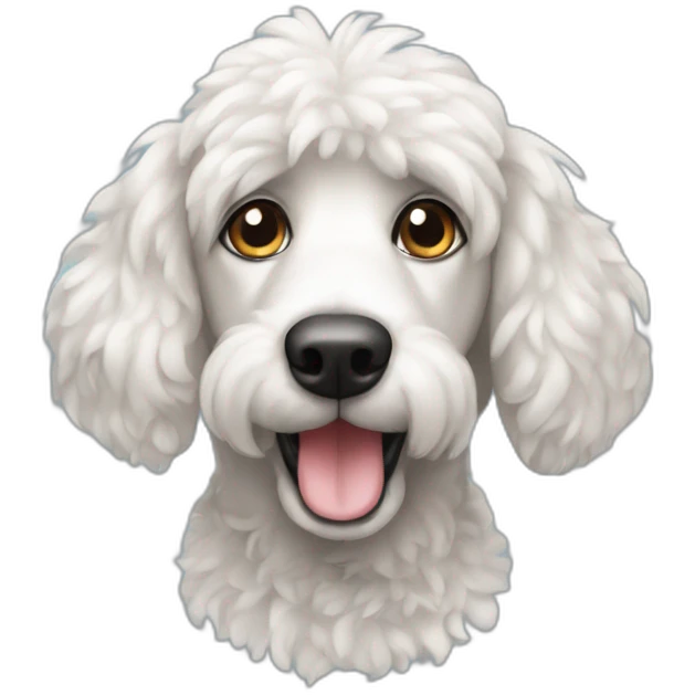Perro poddle emoji