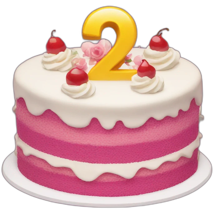 26th birthday cake emoji