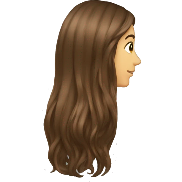 profile long hair hand emoji
