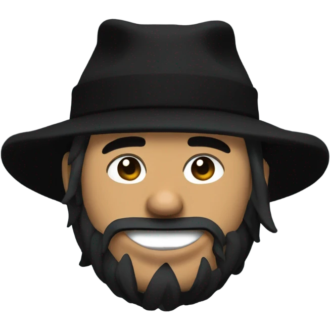 wenda from incredibox sprunki with a black hat emoji