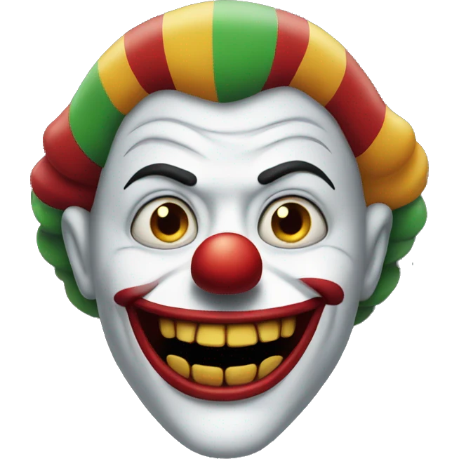 Evil clown emoji