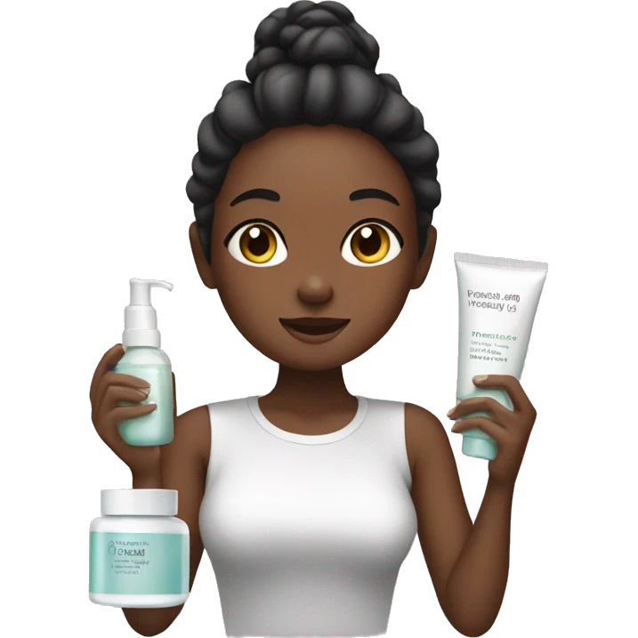 girl doing skincare  emoji