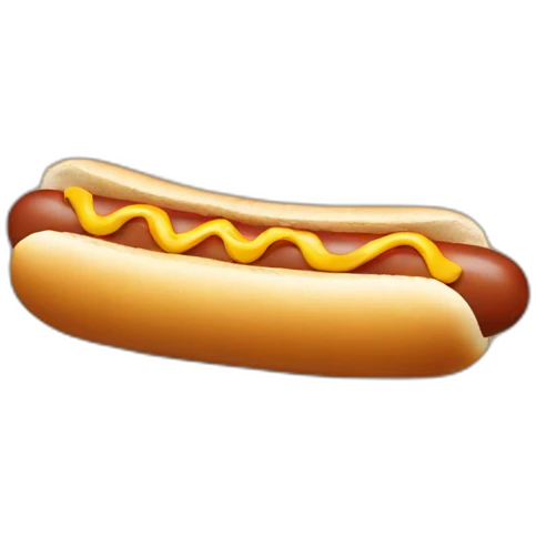 Hot dog emoji