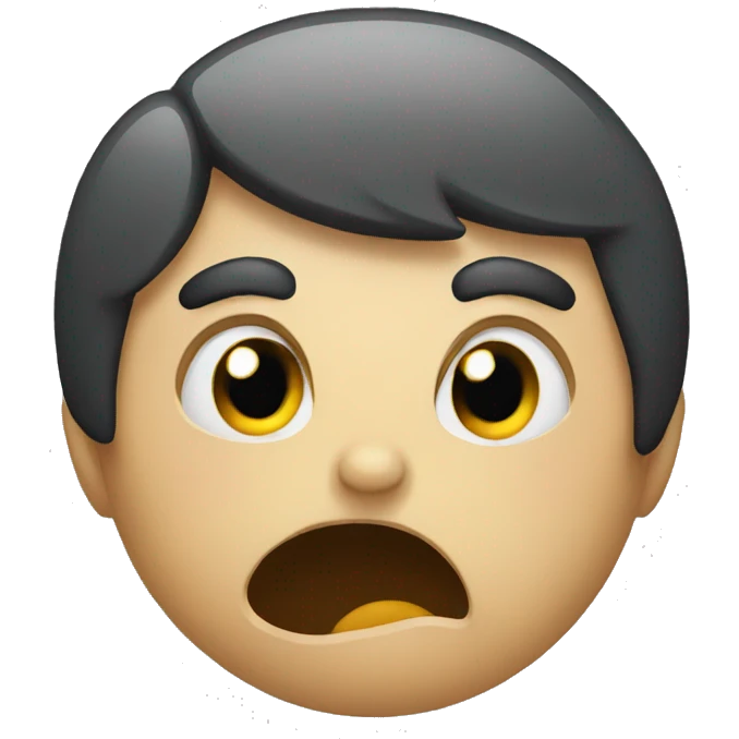 angry but sad emoji