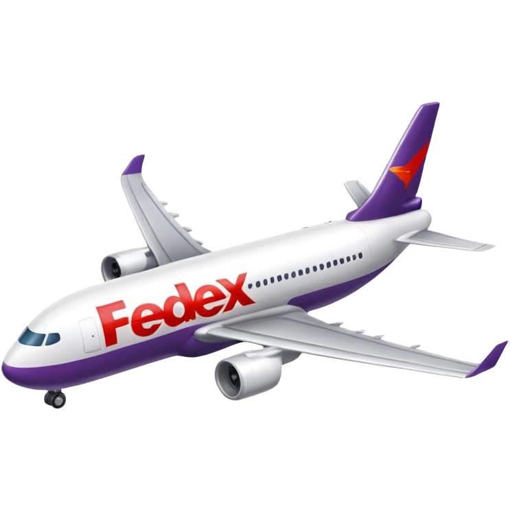 FedEx airplane emoji