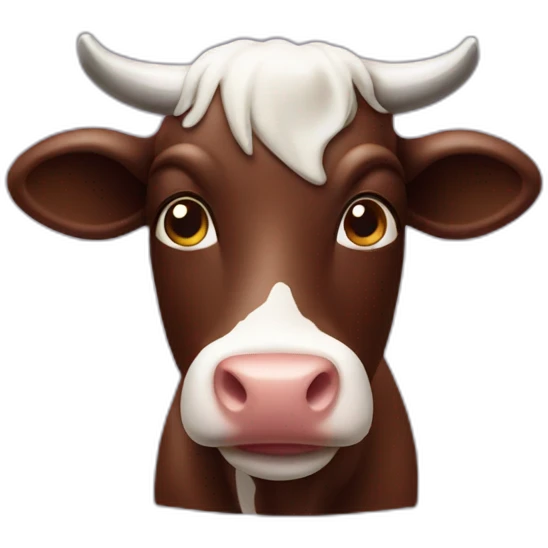 Chocolate cow emoji
