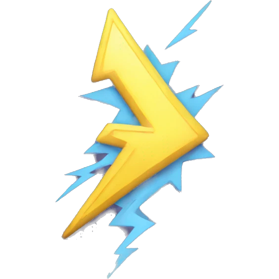 lightning emoji