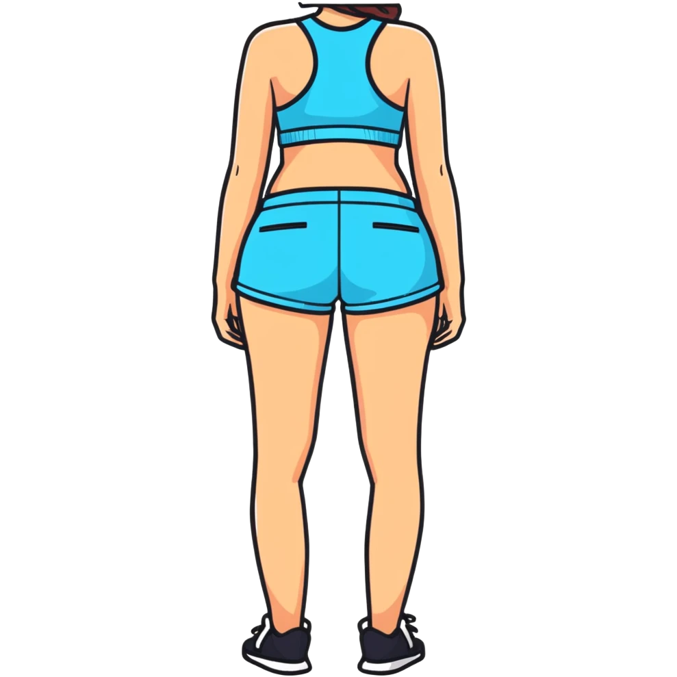 Woman in booty shorts emoji