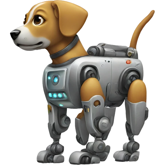 a robot dog emoji