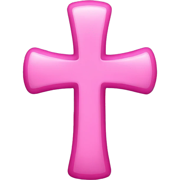 Pink cross emoji