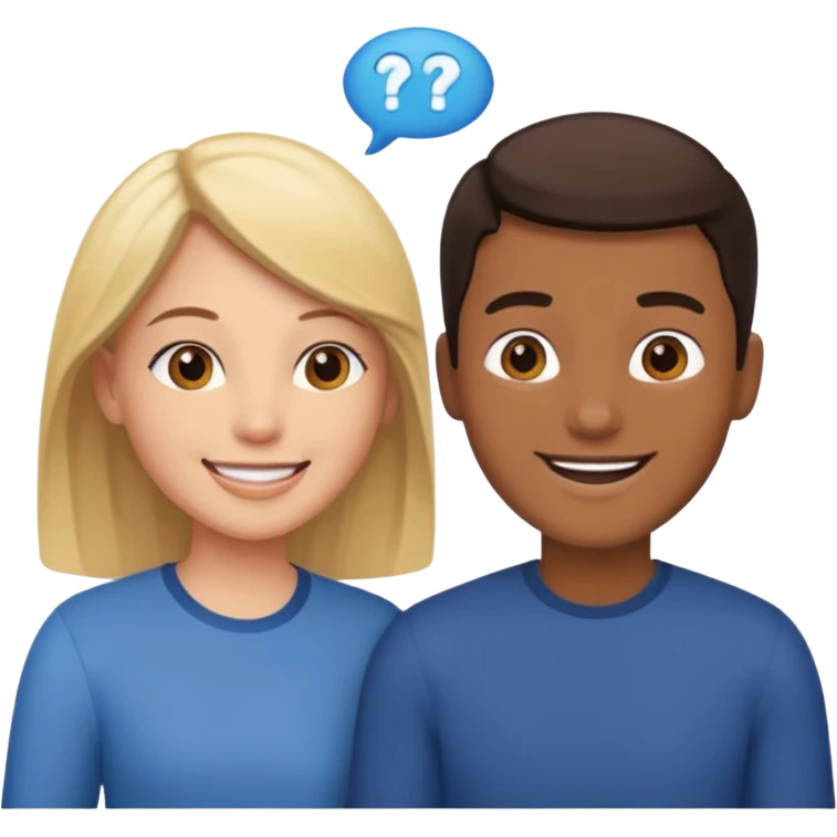 two people talking to eachother emoji