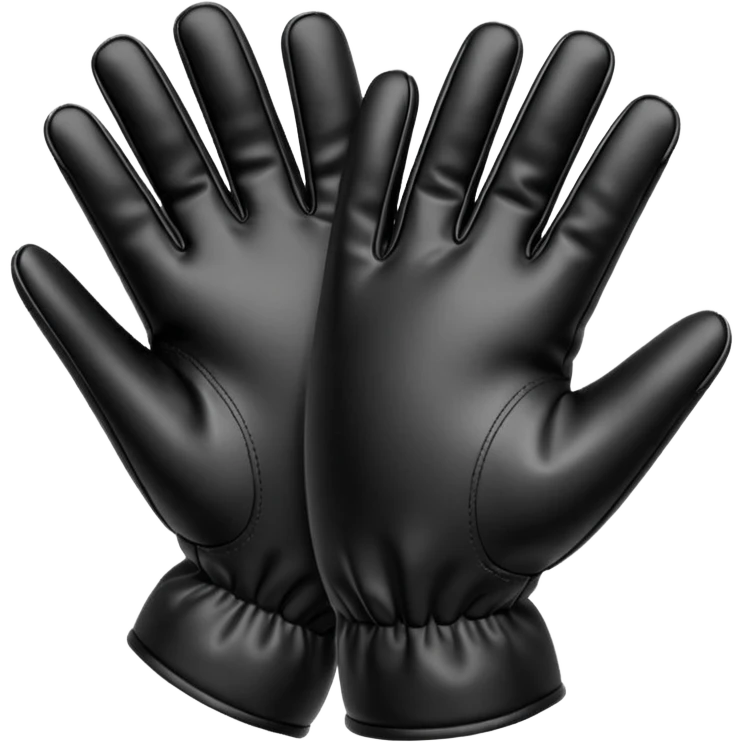 Black gloves  emoji