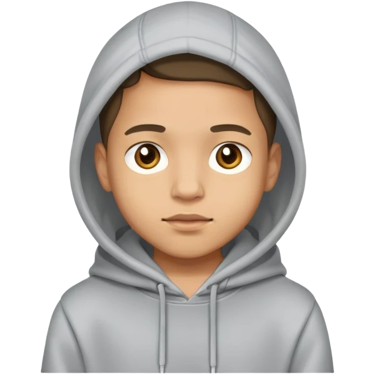 Light skin Boy wearing hoodie emoji