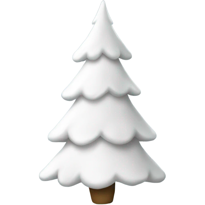 White Christmas tree emoji