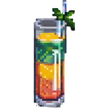 fresh juice in a tall glass emoji