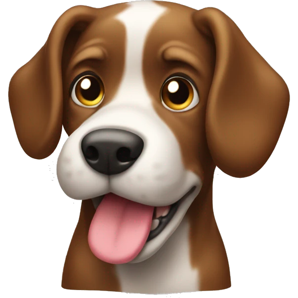 Dog with poop in his hand emoji