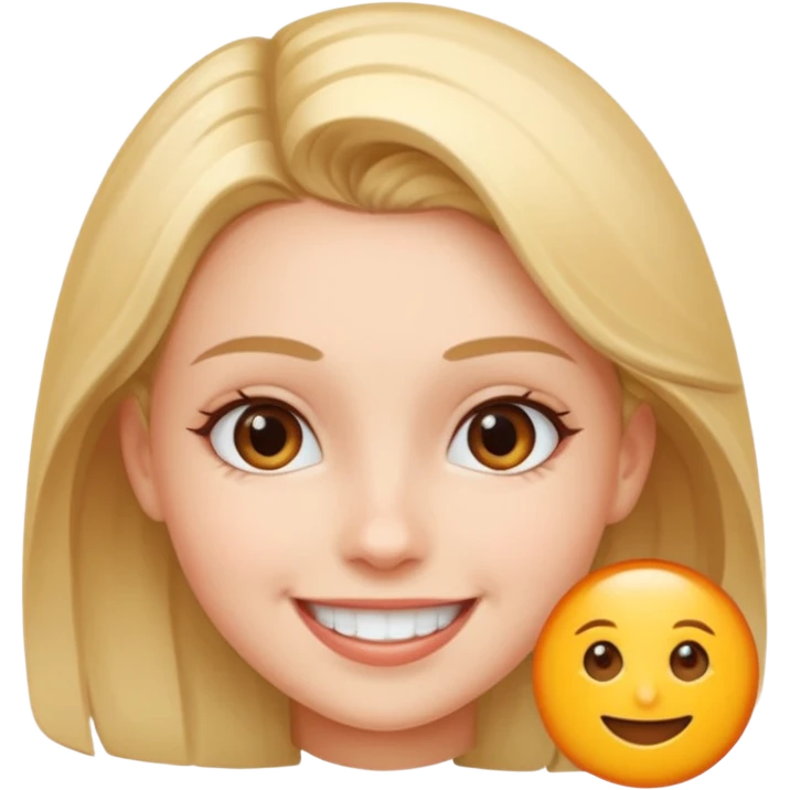 un emoji de una chica en una reunión con un icono que indique duplicar la velocidad emoji