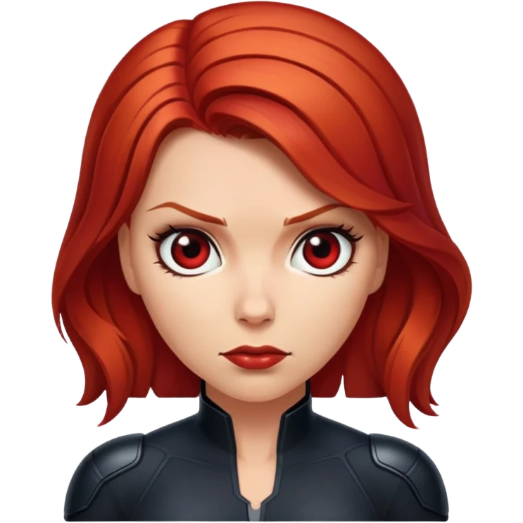 Black Widow Marvel character emoji
