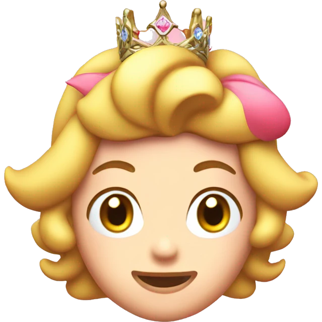 Princess peach head  emoji