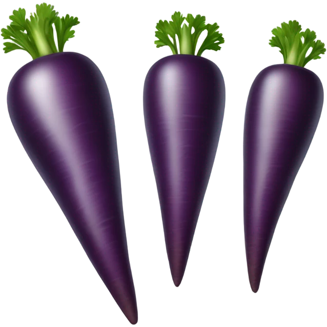 Purple carrot emoji