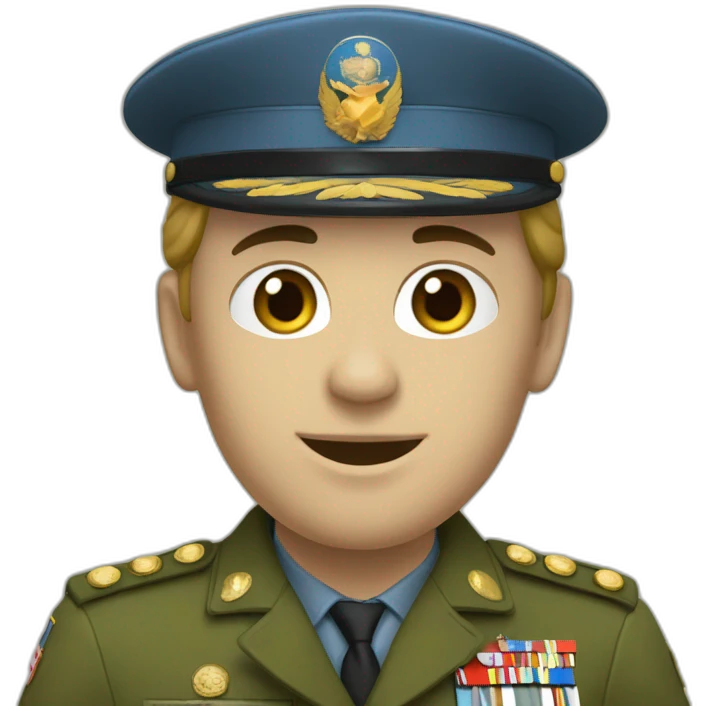 Un militaire en tenu de terre et son épouse emoji