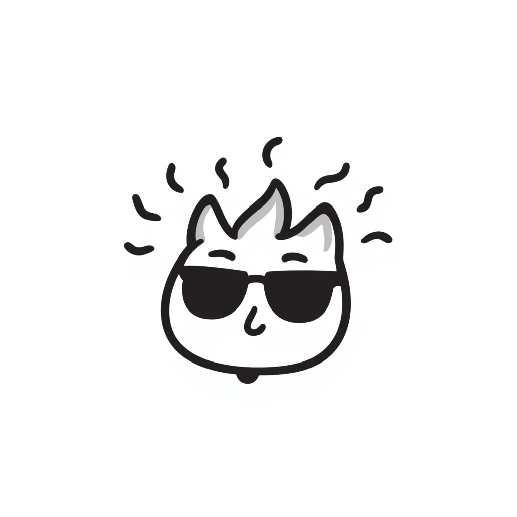 face with sunglasses, wavy heat lines, feeling hot emoji