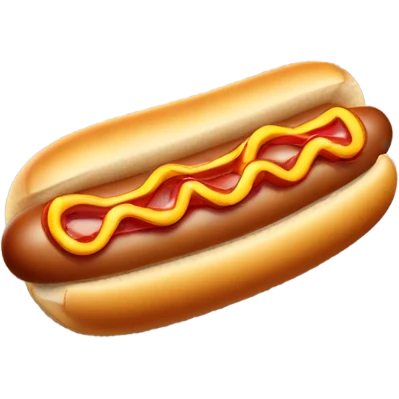 Hot dog emoji