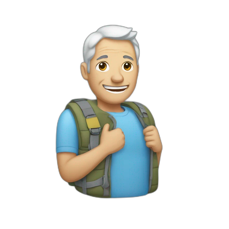 un homme qui pleure mes cache un sourire dérière sa main emoji
