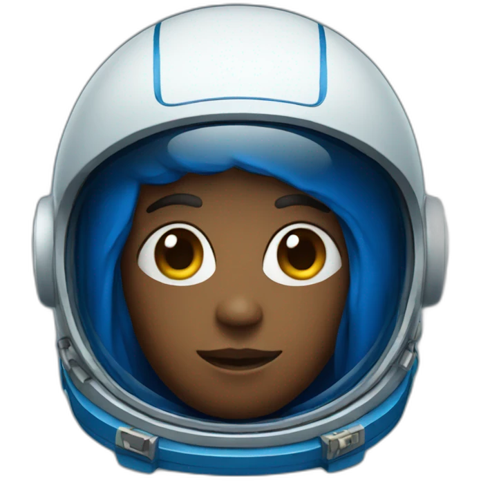 blue astronaut emoji