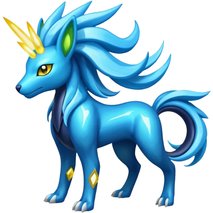 Manectric-Suicune-Zygarde-Helioptile-Heliolisk-fusion-hybrid-creature  emoji