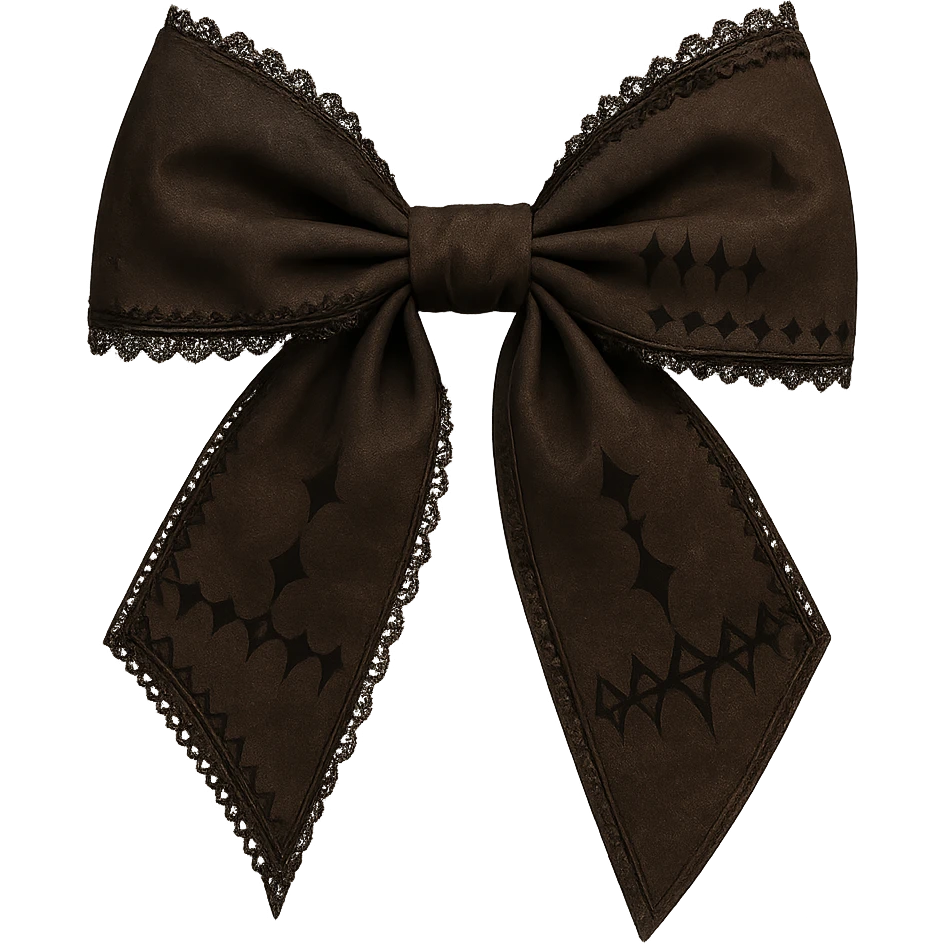 brown goth bow remove background, explore emoji