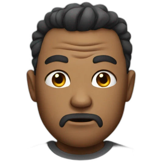 Angry and beautiful man emoji
