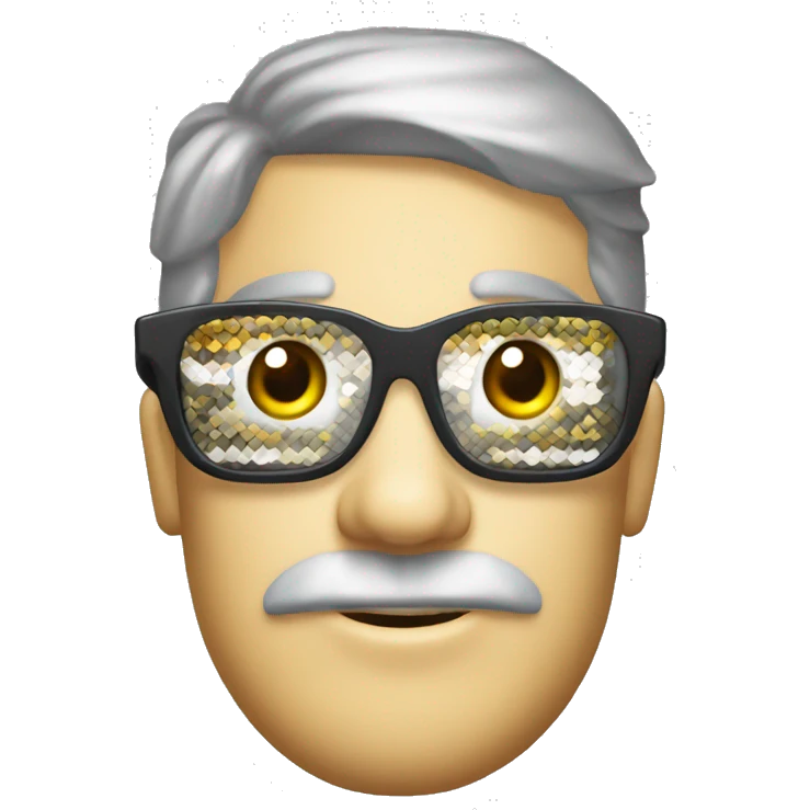 Herring with a pixelated cool glasses emoji