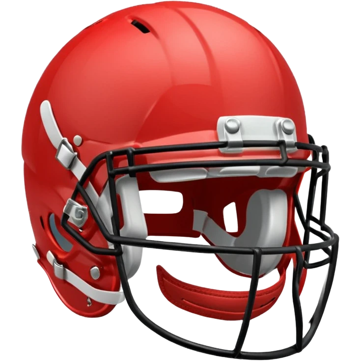 College football player helmet in light red color emoji