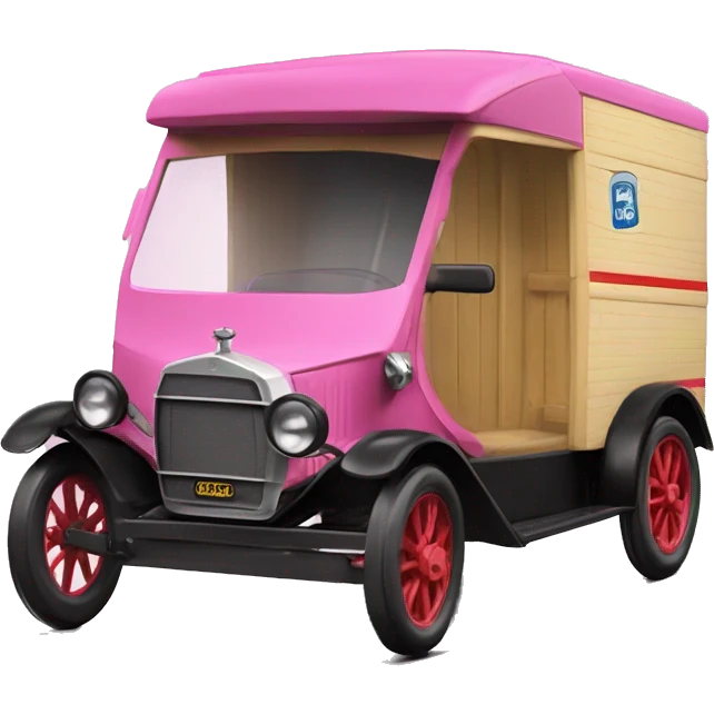 1914 ford Barbie cargo van emoji
