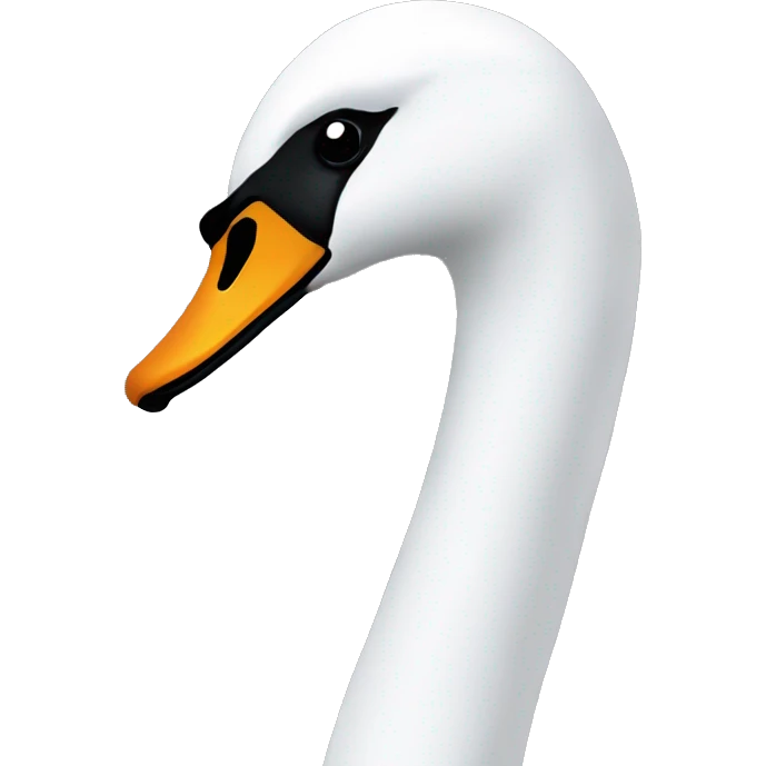 swan head right emoji