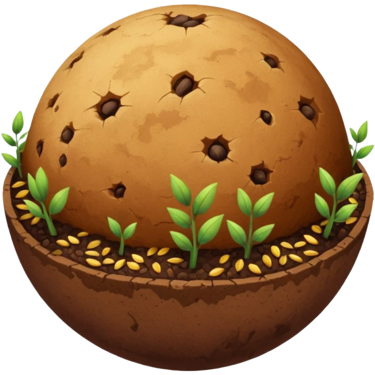 erde wird mit samen voll gemahct emoji