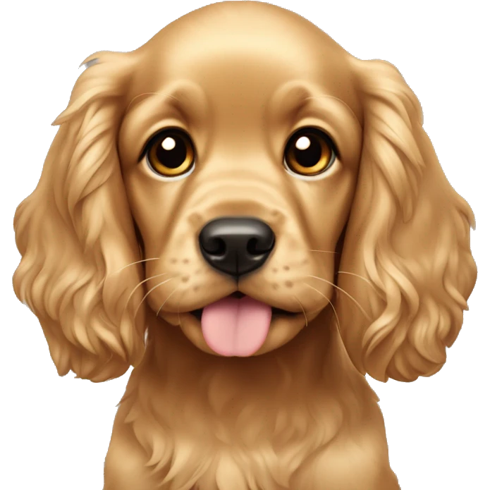 Golden Cocker Spaniel puppy emoji