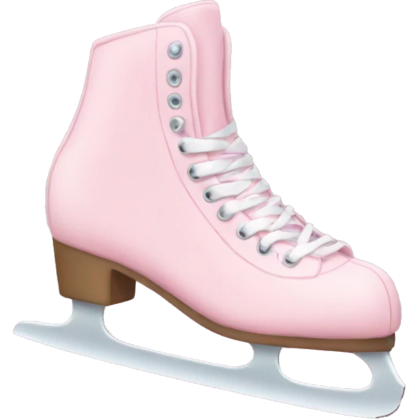 pastel pink ice skates emoji
