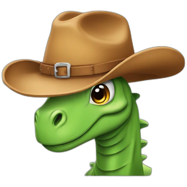 dinosaure-cowboy-hat emoji