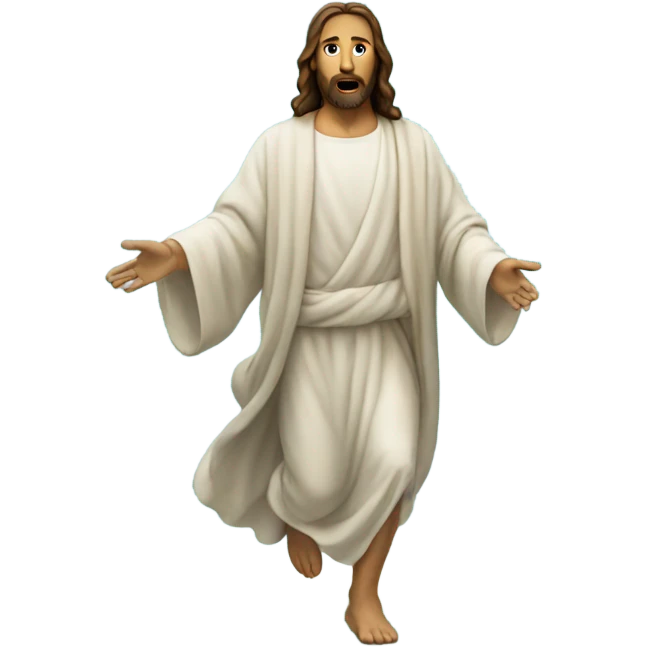jesus walking on water emoji