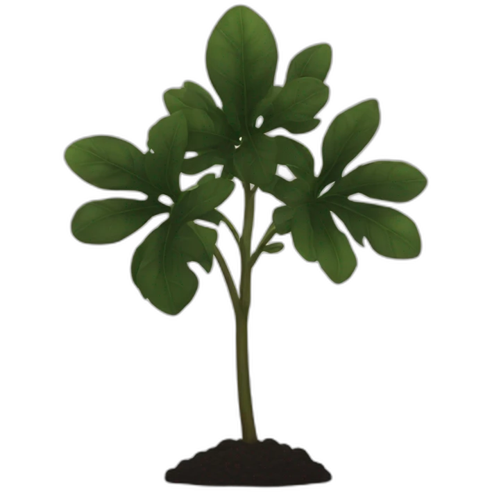 Black plant emoji