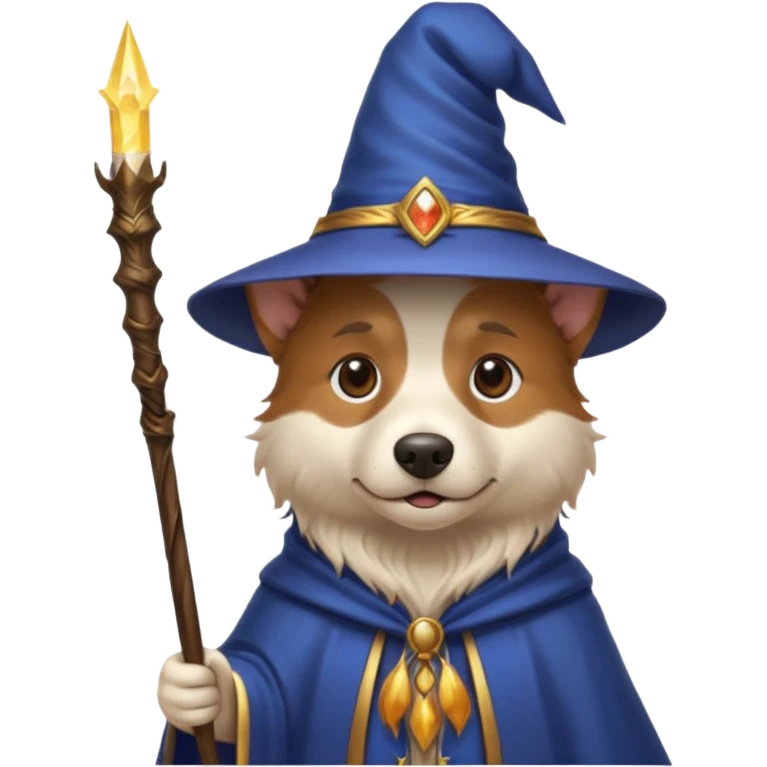 Dog wizard emoji