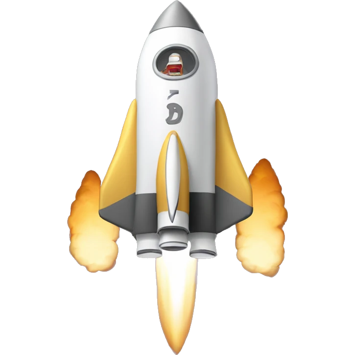 SSV text, launched like a rocket. emoji