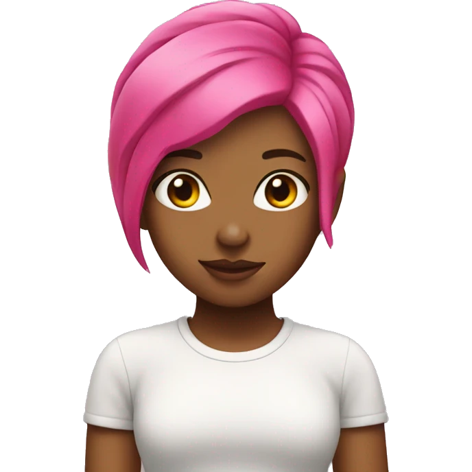 girl with hot pink hair emoji