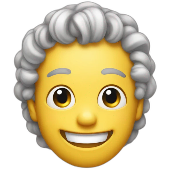 Smocked high smiley emoji