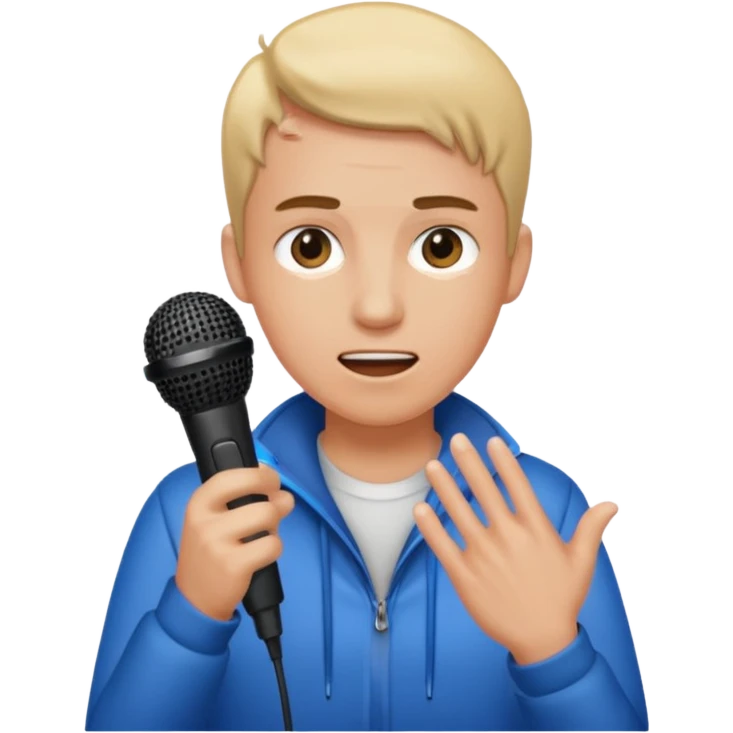 person dropping a microphone emoji