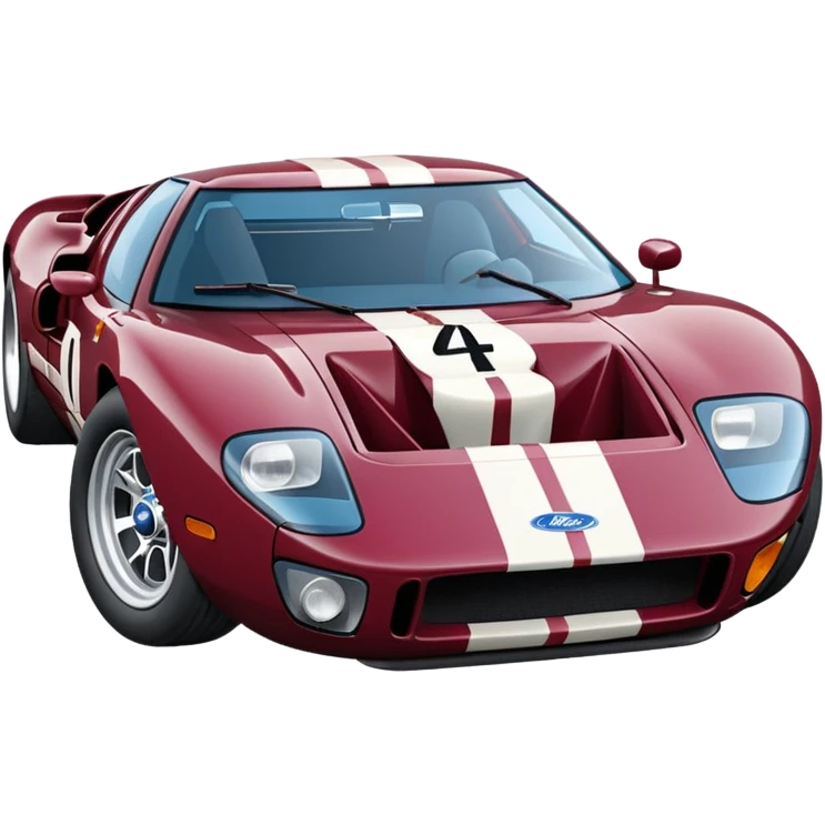 Ken miles’ ford gt 40 claret and blue emoji