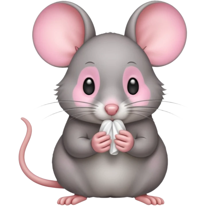 mouse wiping its nose emoji