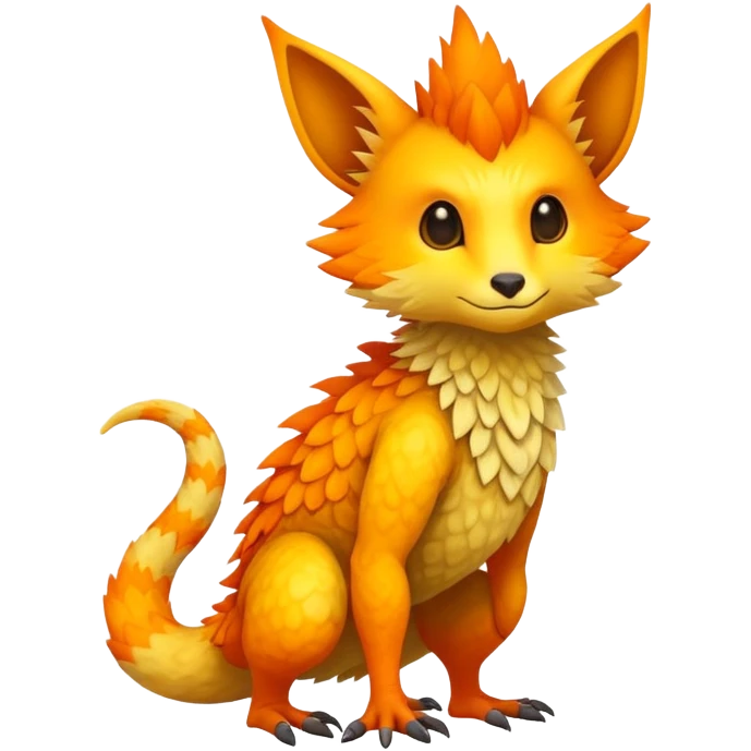 warm-colored Vernid-Trico-Fionbri-creature (full body) emoji